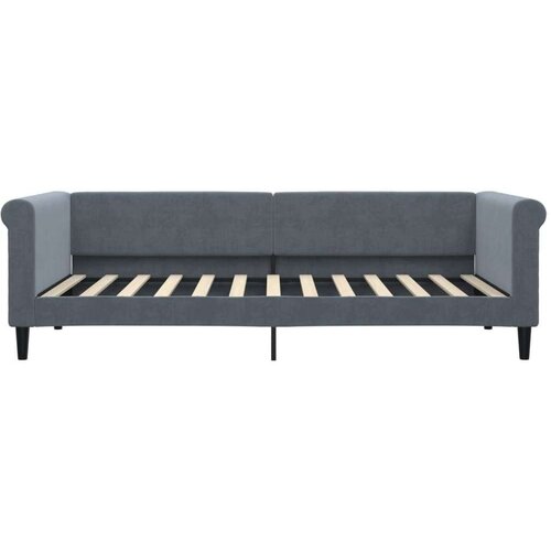 VidaXL Dnevni krevet tamnosivi 90 x 200 cm bar&amp;scaron;unasti Slike
