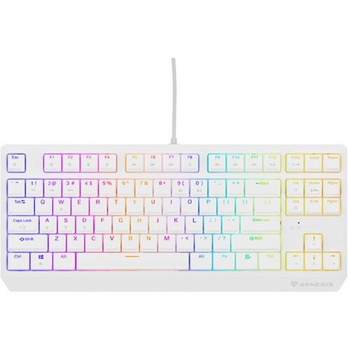Genesis Thor 230 TKL keyboard Gaming USB + RF Wireless + Bluetooth QWERTY White Slike