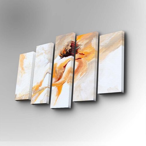 Wallity 5PUC-038 multicolor decorative canvas painting (5 pieces) Slike