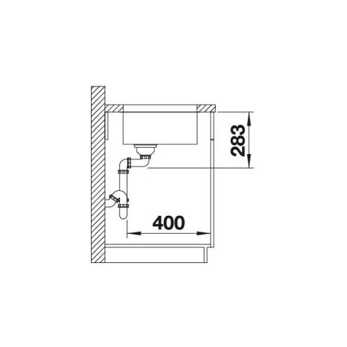 Blanco supra 400-U inox plemeniti čelik, 430x430/175mm Slike
