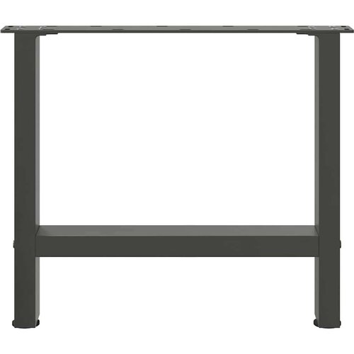 VidaXL Noge za klub stolić antracit boje 2 kom 60 x (42-43) cm čelik - Antracit 60 x (42-43) cm 2 1 Slike