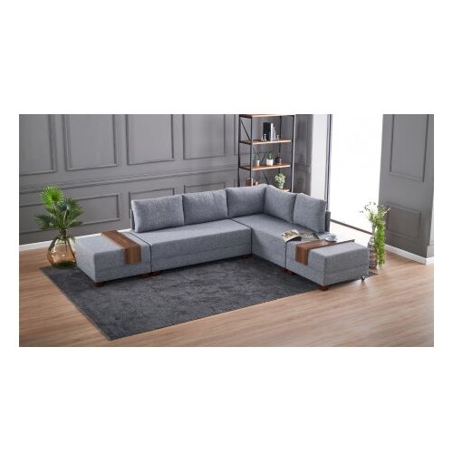 Atelier Del Sofa ugaona garnitura fly corner sofa bed right grey Cene