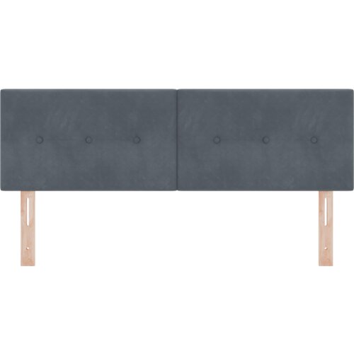 VidaXL LED Uzglavlje S Dugim Duglima Tamno Siva 72 cm Bar&amp;scaron;un Slike