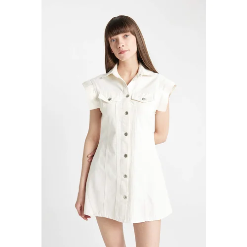 Defacto Fashion Fit Jean Mini Dress