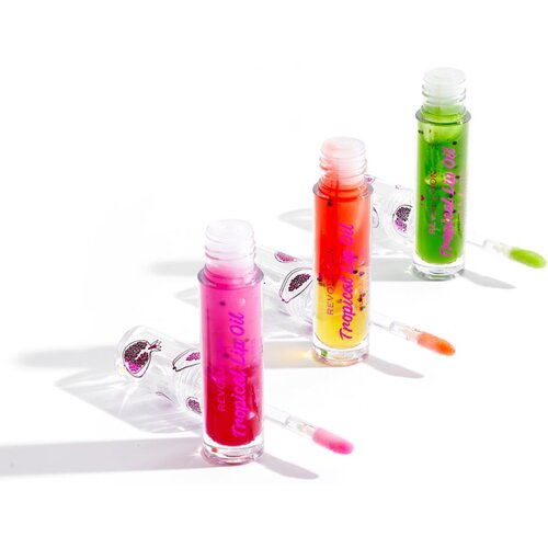 Revolution Tasty Tropical tonirajuće ulje za usne za sjaj i hidrataciju nijansa Papaya 3,8 ml Slike