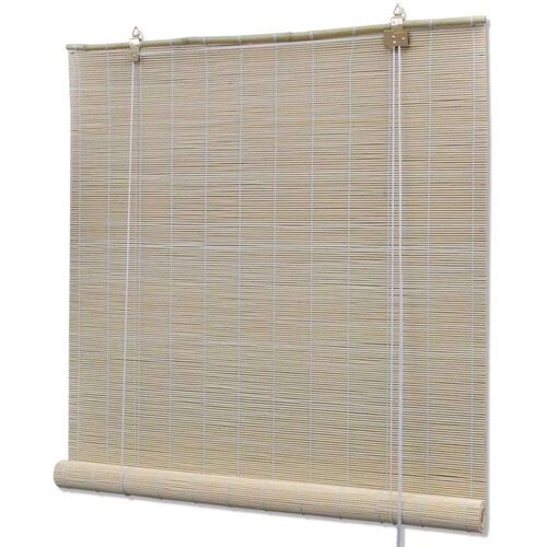 Rolo zavjesa od bambusa prirodna boja 100 x 160 cm Cijene
