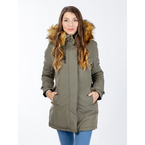 Glano Women&amp;#039;s winter jacket - light green/black Slike