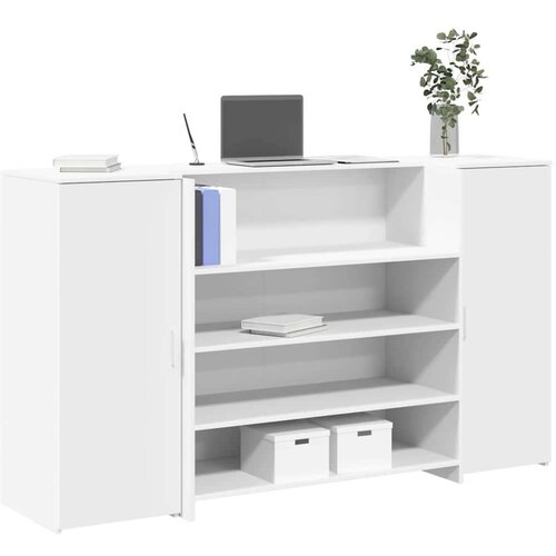 vidaXL Recepcijski stol bijeli 180x50x103,5 cm izrađeno drvo Cijene