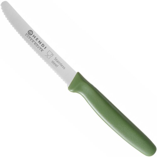 Hendi Super oster univerzalni kuhinjski nož, nazobčano rezilo 22 cm - zelen, (21091342) Cene