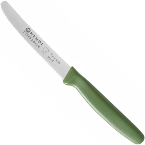 Hendi Super oster univerzalni kuhinjski nož, nazobčano rezilo 22 cm - zelen, (21091342)