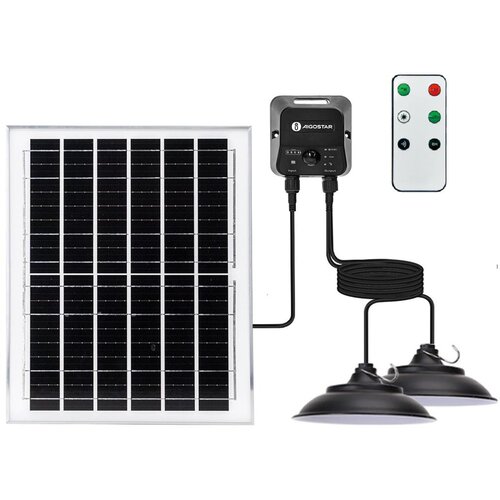 Aigostar LED solarni luster 2xLED/70W/12V 12000 mAh 6500K prečnik 23,5 cm + daljinski upravljač Cene