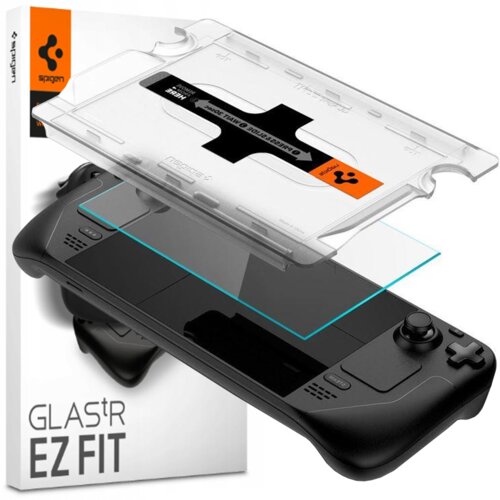 Spigen KALJENO STEKLO GLAS.TR EZ FIT ZA STEAM DECK CLEAR 2 KOS, (22001942) Slike