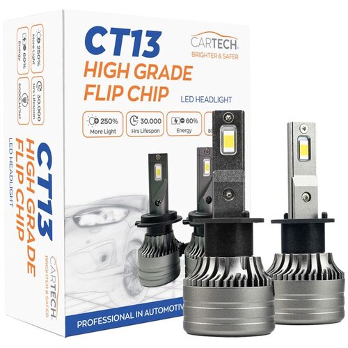 CARTECH LED sijalice H3, 12 V, 60 W, 6500 K, 4000 lm, 2 komada Cene