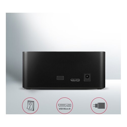 Axagon ADSA-SN docking station, USB 3.0, 1x 2.5&amp;amp;quot,/3.5&amp;amp;quot, SSD/HDD, SATA 6, crna AXAGON ADSA-SN priključna stanica tvrdog diska Slike