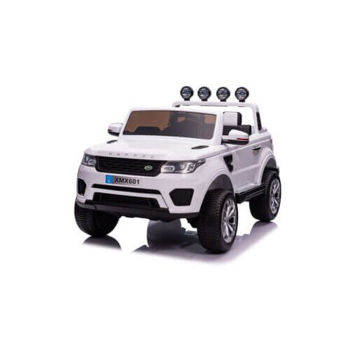 Dečiji auto DVOSED Land Rover Happer 4x4 sa mekim gumama i kožnim sedištem - beli, BJ 601 Slike