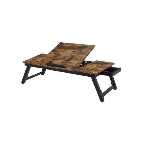 Songmics Miza za prijenosnik RUSTIC s ladicom rustikalna, LLD110B01 Cijene