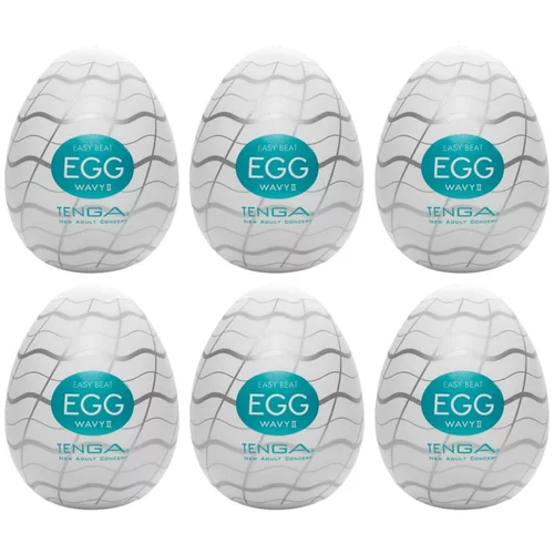Tenga Egg Wavy II - jajce za masturbacijo (6 kosov)