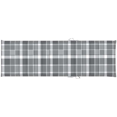  Vrtna ležaljka za sunčanje s jastukom masivno bagremovo drvo Siva 200 x 63 x 85 cm Slike