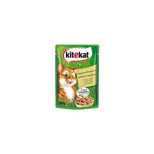 Kitekat sosić za odrasle mačke, komadići piletine, 100g Slike