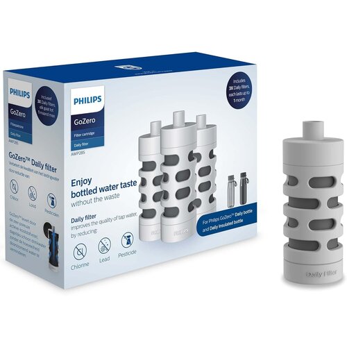 Philips Filter uložak za boce AWP285/31 (3 filtera u pakovanju) - Ultra Čista Voda, Uklanja Nečistoće, Smanjuje Klor Slike