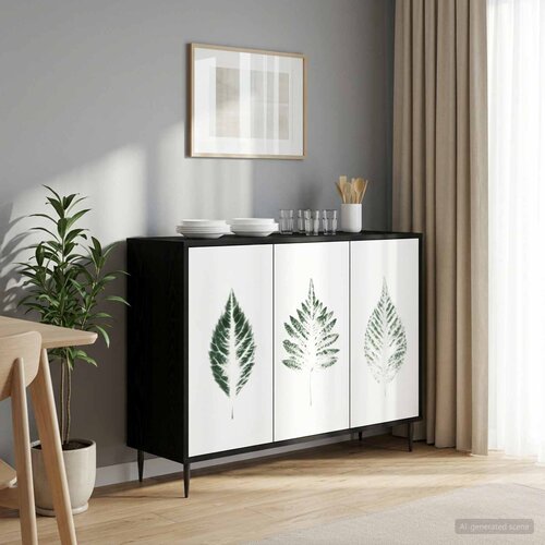  Kreveta HANAU Crni hrast 102 x 33 x 76 cm Konstruirano drvo Cijene