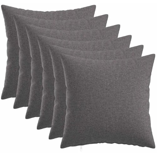  Jastuk s jastukom HEERLEN 6 kom. Svjetlosiva Tkanina - Svjetlosiva 30 x 30 cm 6 Cijene