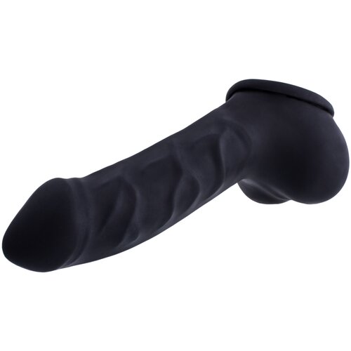 Toylie latex penis sleeve carlos 15cm black Cene