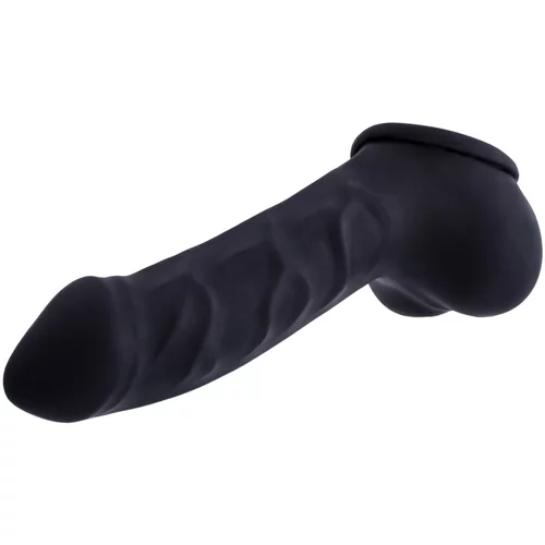 Toylie latex penis sleeve carlos 15cm black