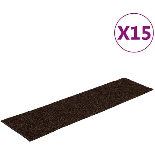 Maison Chic Samolepilne Preproga, Ruge za stopnice 15 kosov 76x20 cm rjave, (22120517) Cene