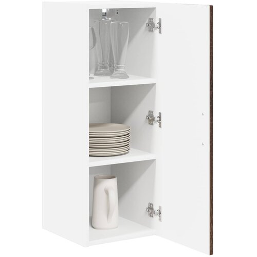  Ormar za Zid Lucca 2 pcs Smeđi hrast 30 x 31 x 80 cm Slike