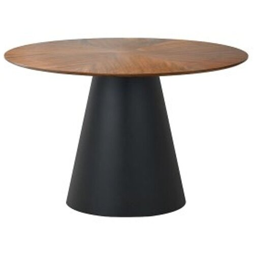  Stol ANGEL - MDF + prirodni furnir - hrast/crni Cene