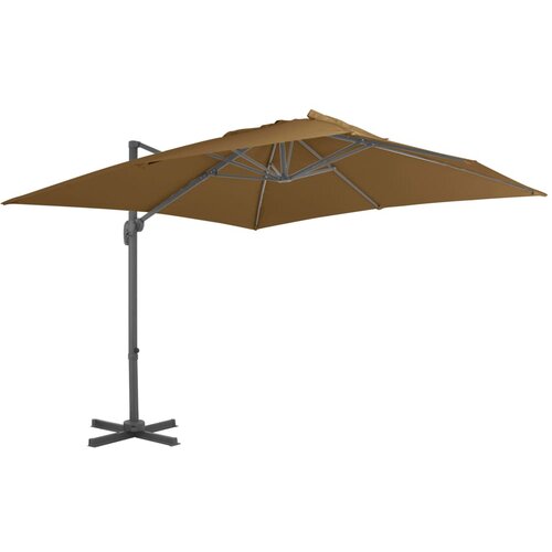  Konzolni suncobran s aluminijskom šipkom 300 x 300 cm bež Cijene