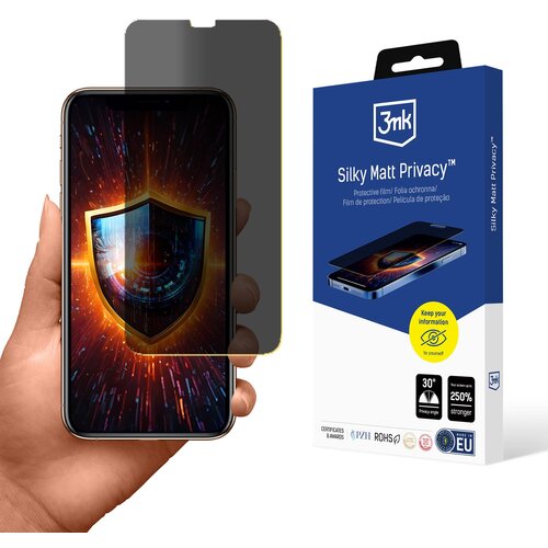 3mk zaščitna folija za apple iphone xs silky matt privacy anti-beat, (5000024959) Cene