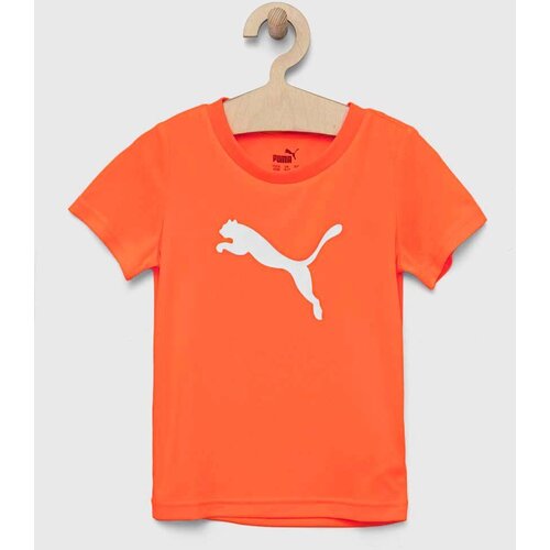 Puma Dječja majica kratkih rukava ACTIVE SPORTS Poly Cat Tee B boja: narančasta, s tiskom Slike