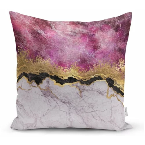 Minimalist Cushion Covers Prevleka za vzglavnik Marble With Pink And Gold, 45 x 45 cm