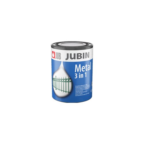 Jubin jub pokrivni premaz metal 3 in 1 sivi 0,75L Cene