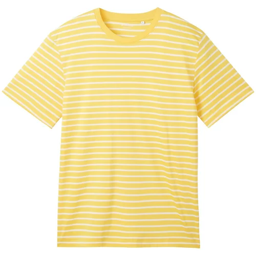 Tom Tailor Majica žuta / bijela