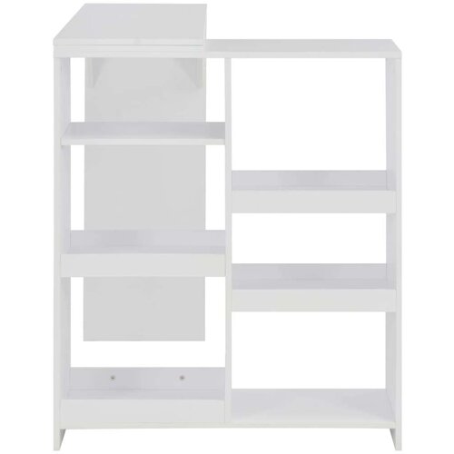 VidaXL barski stol s pomičnom policom bijeli 138 x 39 x 110 cm Slike