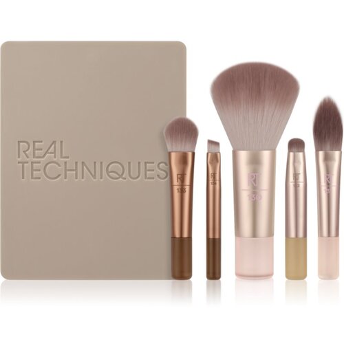 Real Techniques New Nudes On The Glow Mini Brush Kit set čopičev za pot 6 kos Slike