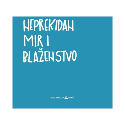 Aca Top Cat Nalepnica Mir i blaženstvo, 7.5x5.5cm, Plava Cene