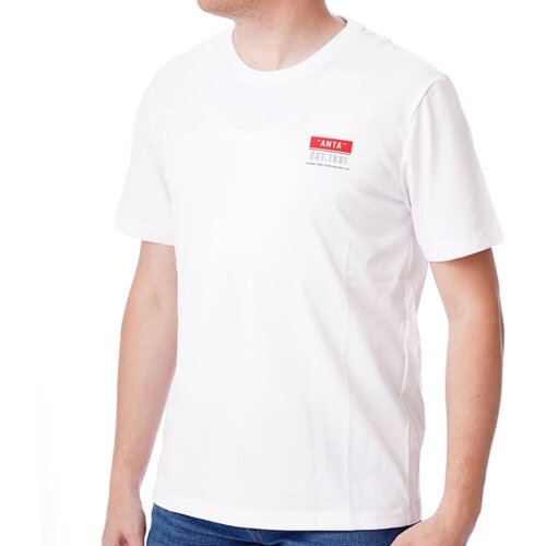 Anta SS Tee Muška majica, Bela Slike