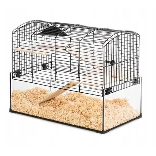 Zolux Cage Neo Panas Little with glass cuvette, black Slike