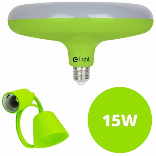 ekolight LED žarnica - sijalka E27 UFO + grlo na kablu 15W 1200 lm hladno bela 6000K Cene