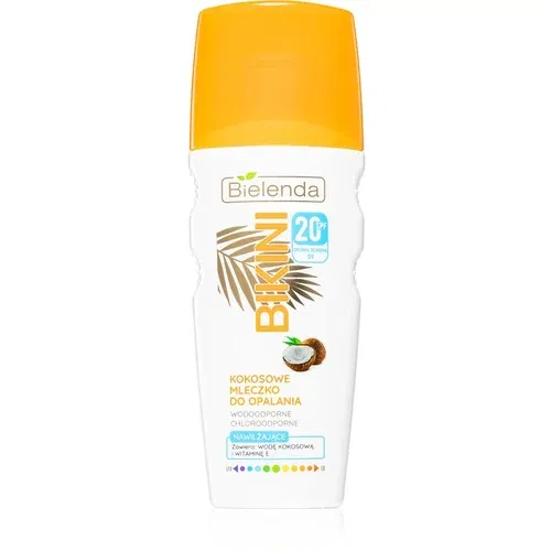 Bielenda Bikini Coconut mlijeko za sunčanje SPF 20 vodootporno 200 ml