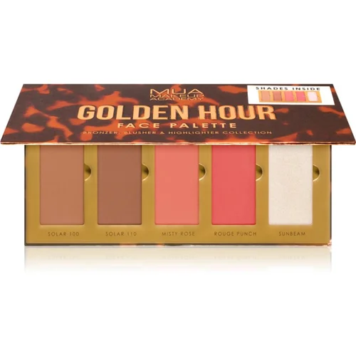 MUA Makeup Academy Golden Hour paleta pudera za konture lica 15 g