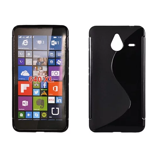  S silikonski ovitek Microsoft Lumia 640XL črn