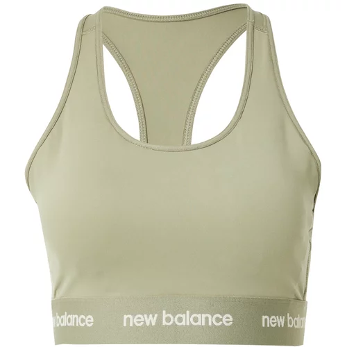 New Balance Sportski grudnjak pastelno zelena / bijela