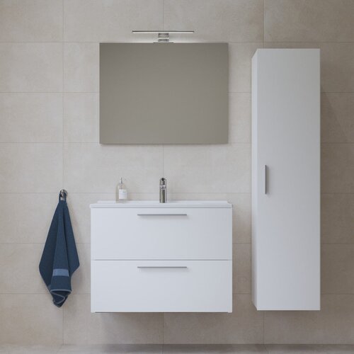 Vitra MIASET80BSET Mia 79 x 61 x 39,5 cm kopalni&amp;scaron;ki sestav s stransko omarico Slike