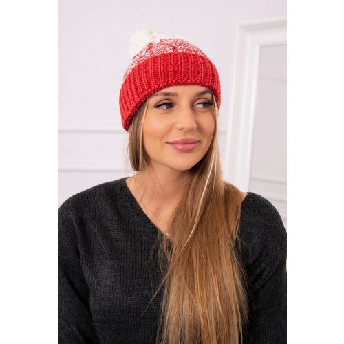 Kesi Women's cap Samara K346 raspberry+ecru Cijene