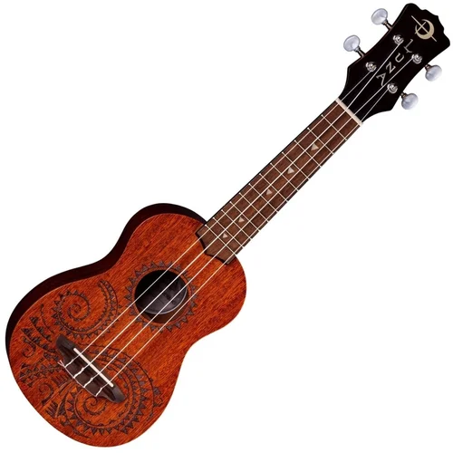 Luna Tattoo Soprano ukulele Mahogany